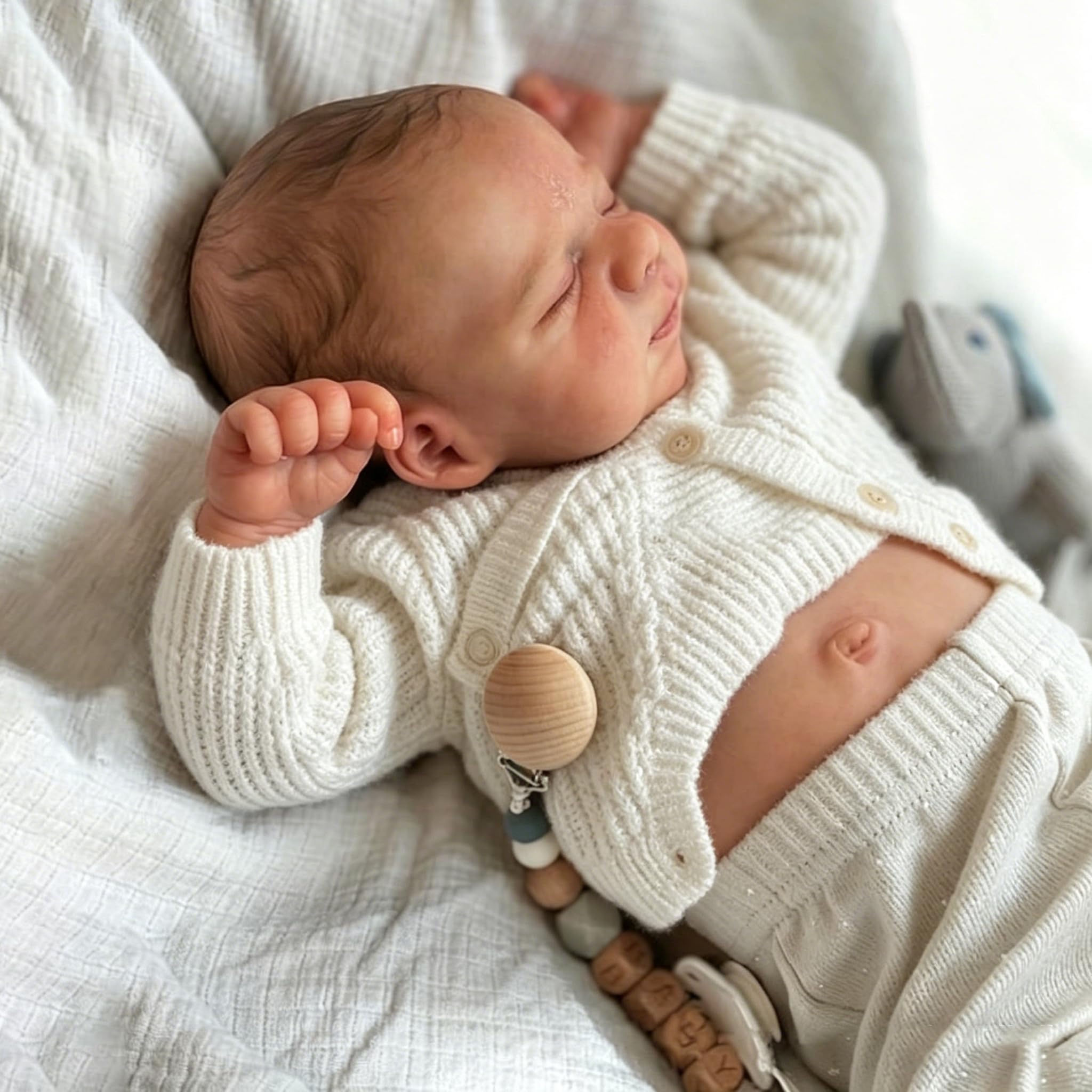 Anano Full Silicone Baby Girl Reborn Dolls Silicone Full Body 18 Inch Reborn Toddler Baby Dolls Realistic Baby Doll Girl Bathable Infant for Kids 3+