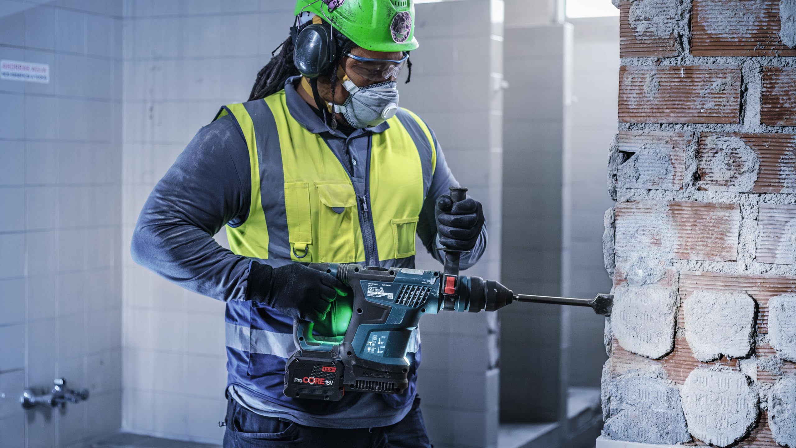 Bosch 5x Set di scalpelli a spatola PRO SDS plus-4C (per Calcestruzzo, Mattone, Ø mm, Professional Accessorio Martello perforatore, Sezionatori)