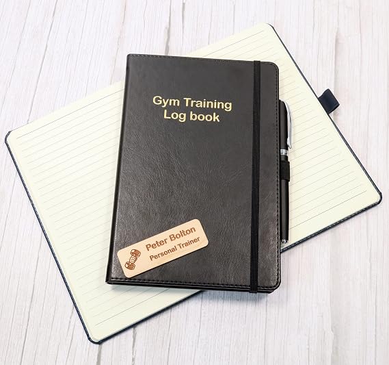 Personalised Premium Notebook A5 (Black) ~ Notepad with Desired Text