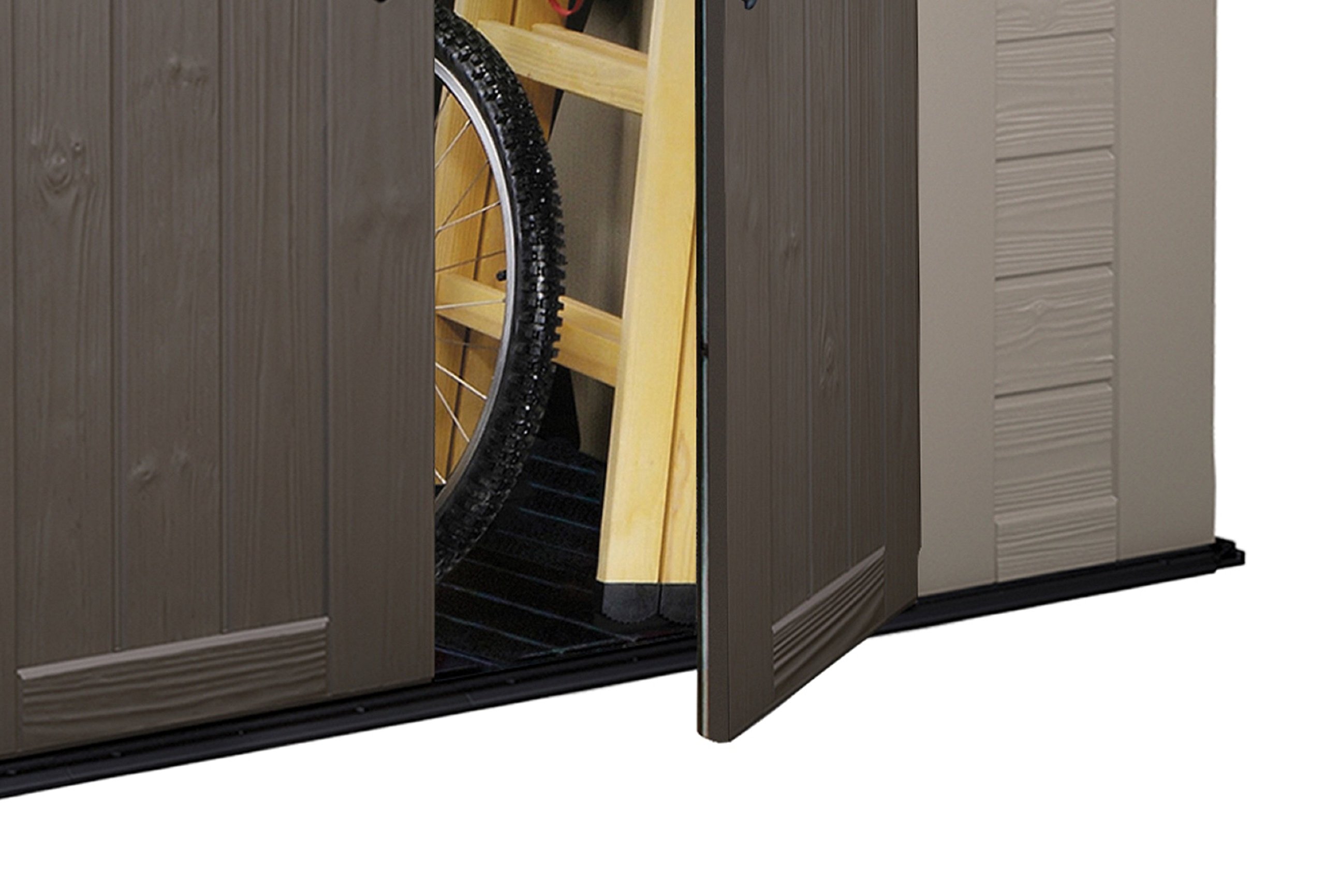 Keter Factor Outdoor Garden Storage Shed, Beige, 8 x 11 ft, 17197917