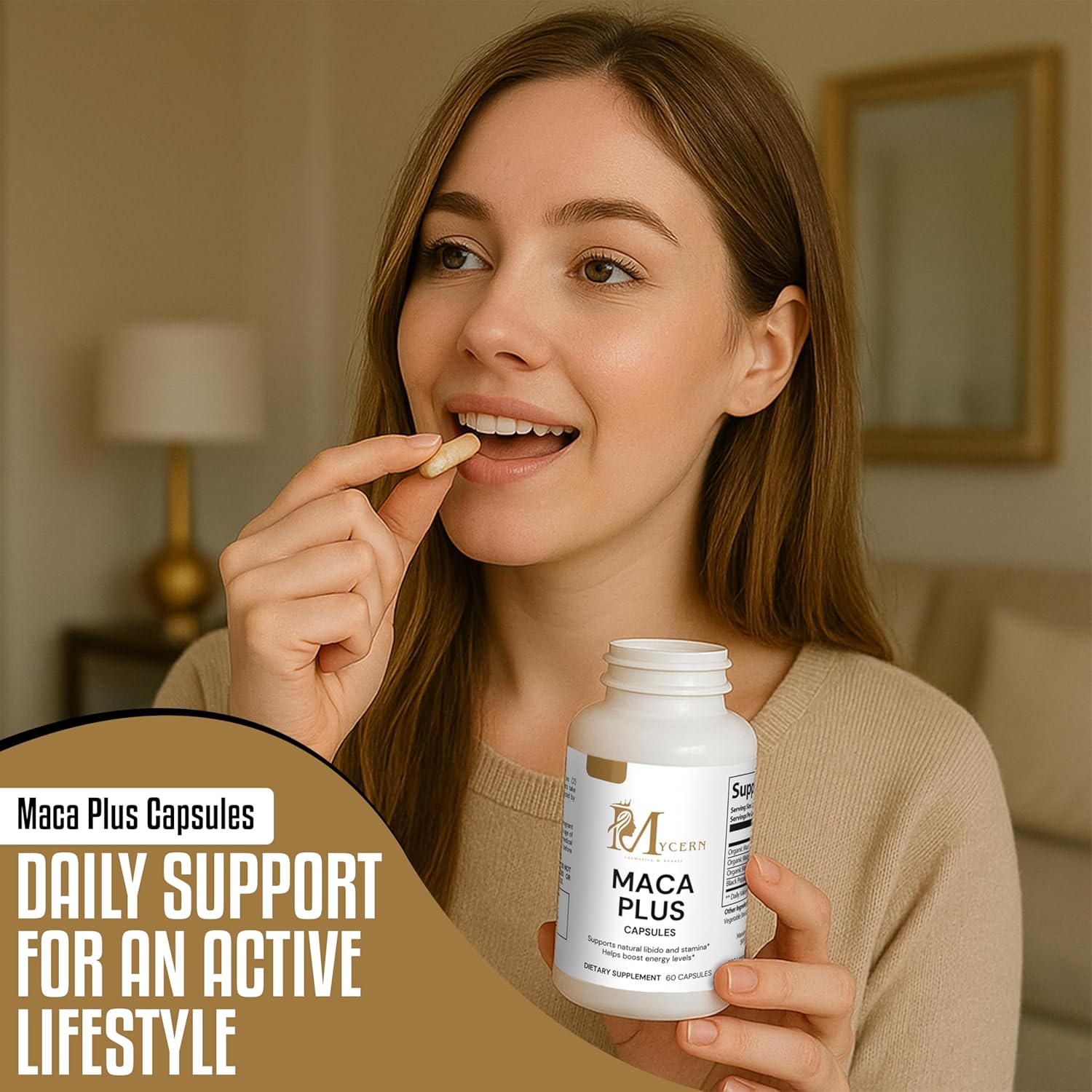 Maca Plus Capsules with Red, Black & Yellow Maca – 1500mg High Potency Root Blend – 60 Caps – Supports Active Lifestyle – Made in USA - Image 6