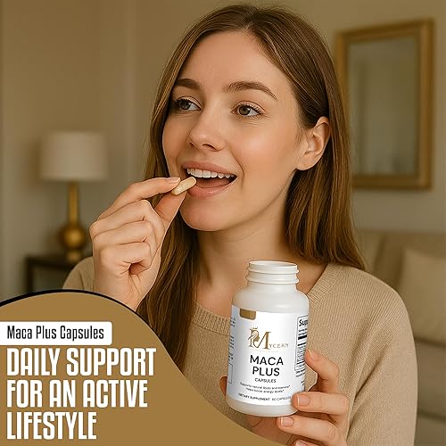Miniatura 6 de Maca Plus Cápsulas con Maca roja, negra y amarilla  Mezcla de raíces de alta potencia de 1500 mg  60 cápsulas  Apoya el estilo de vida activo