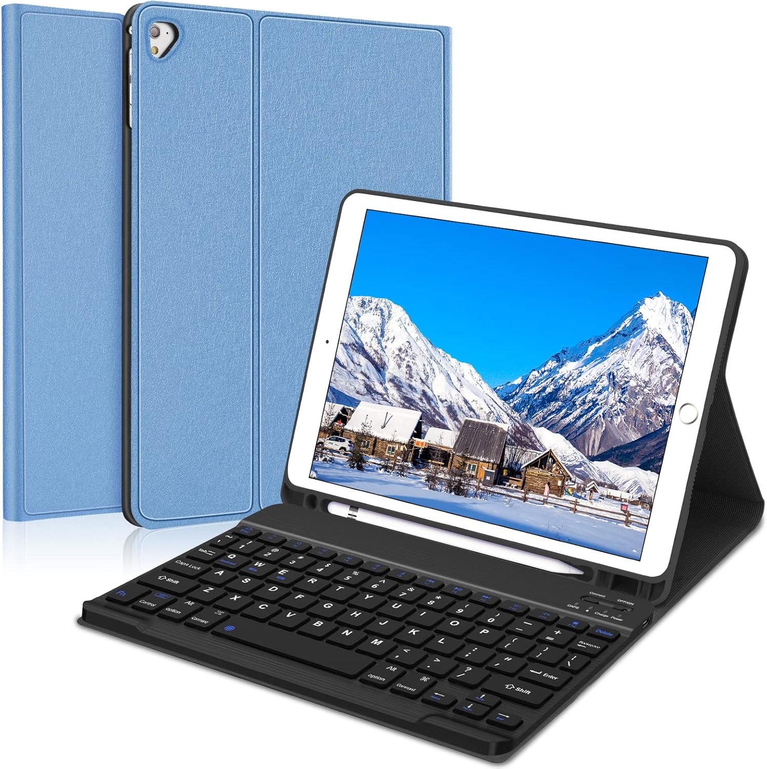 SENGBIRCH iPad Keyboard Case 9.7 inch, Compatible with iPad 6th, 5th