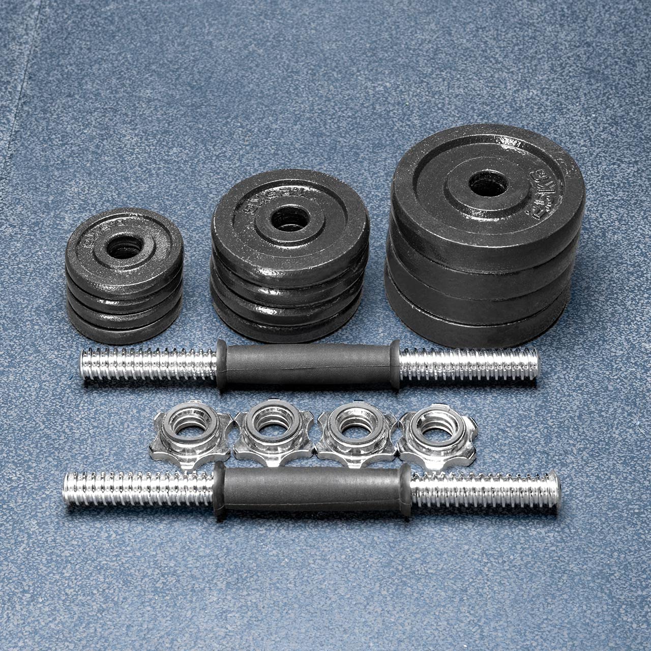 FORZA Set Manubri Regolabile - Pesi Palestra Manubri 20kg Include 2x Manici, 12x Dischi, 4x Collari Girevoli e 1x Custodia | Perfetto Per Uso Domestico E Palestra | Attrezzatura Da Allenamento