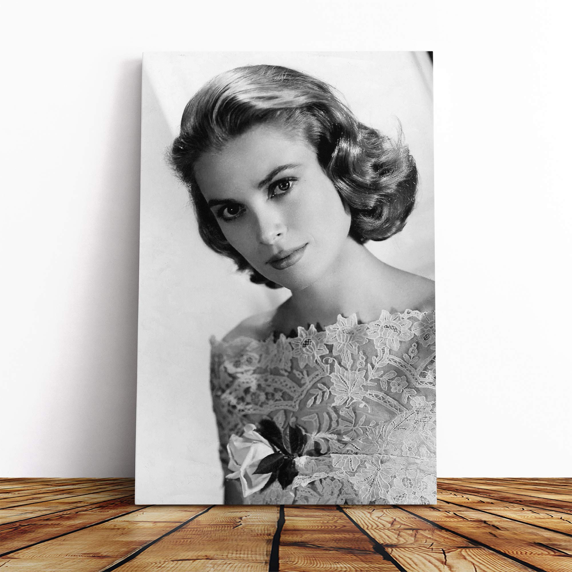 Grace Kelly (2) Canvas Print | Gallery Wrapped 30mm Frame Wall Art | 30x20 inches | Ready to Hang | Modern Picture | Living Room Bedroom Lounge Office