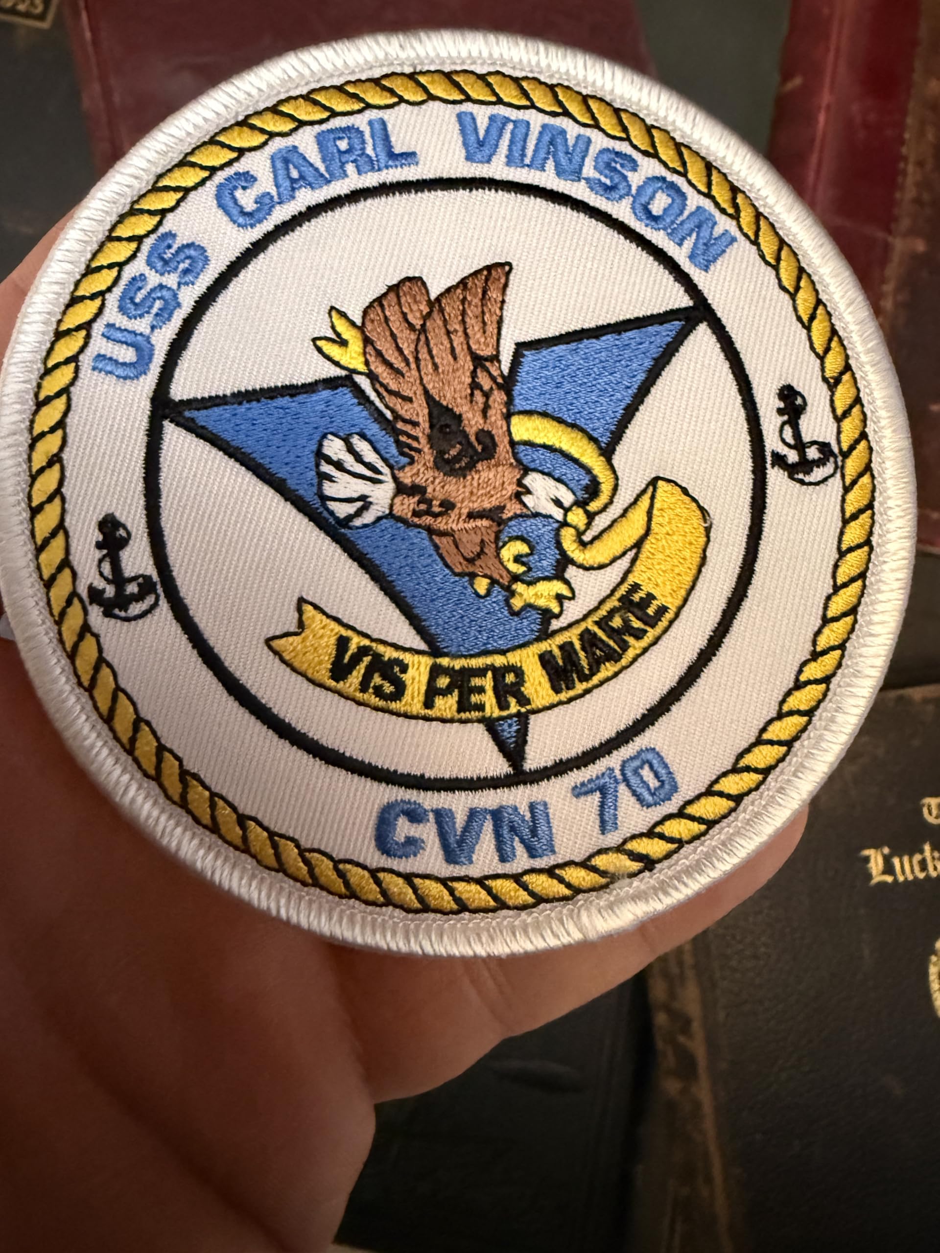 USS Carl Vinson CVN-70 Patch –Plastic Backing