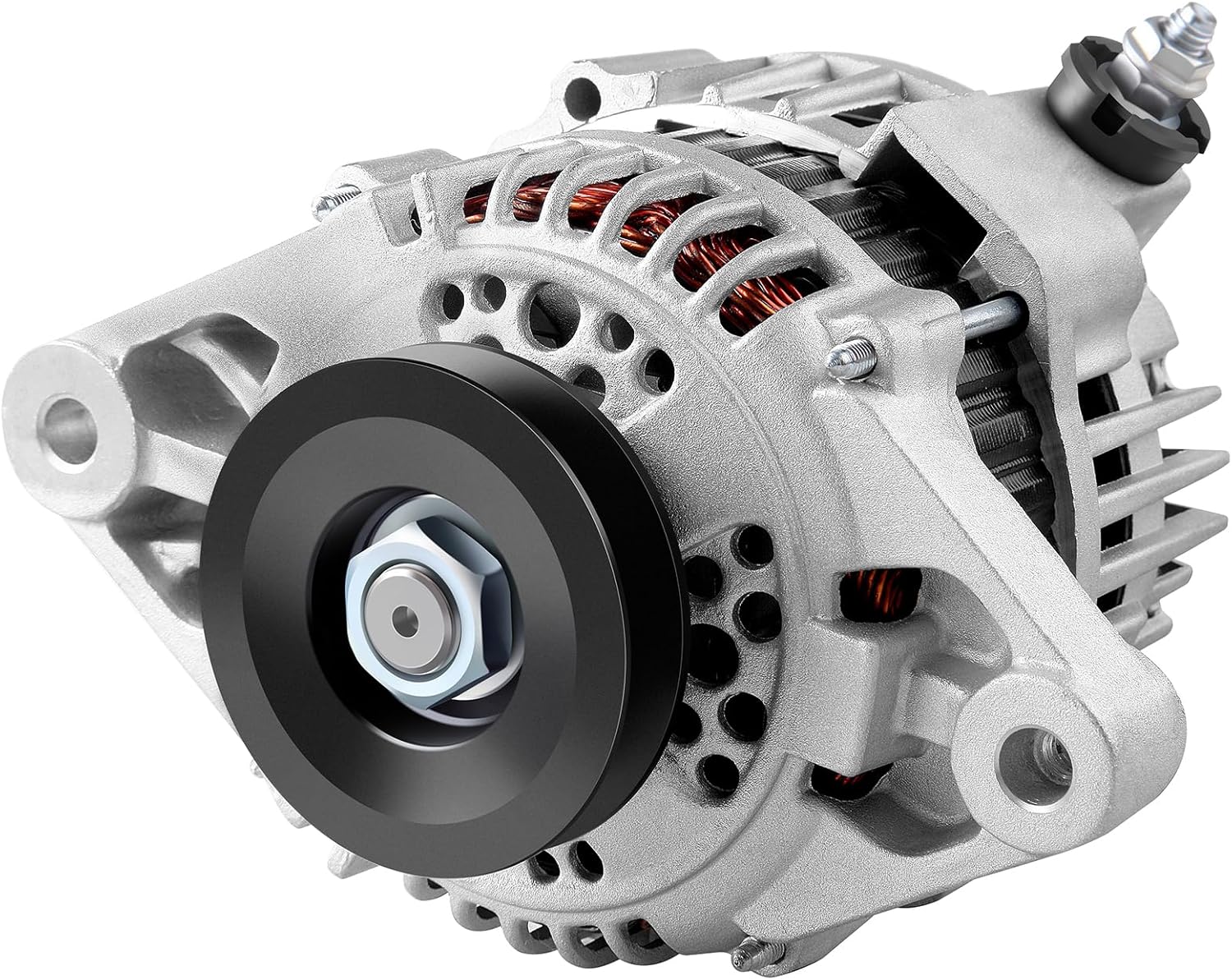 Alternator Compatible for Nissan for Pickup L4 2.4L 1995-1997, 60Amp/12Volt High Output Alternator Replaces 1-2002-01HI AHI0016