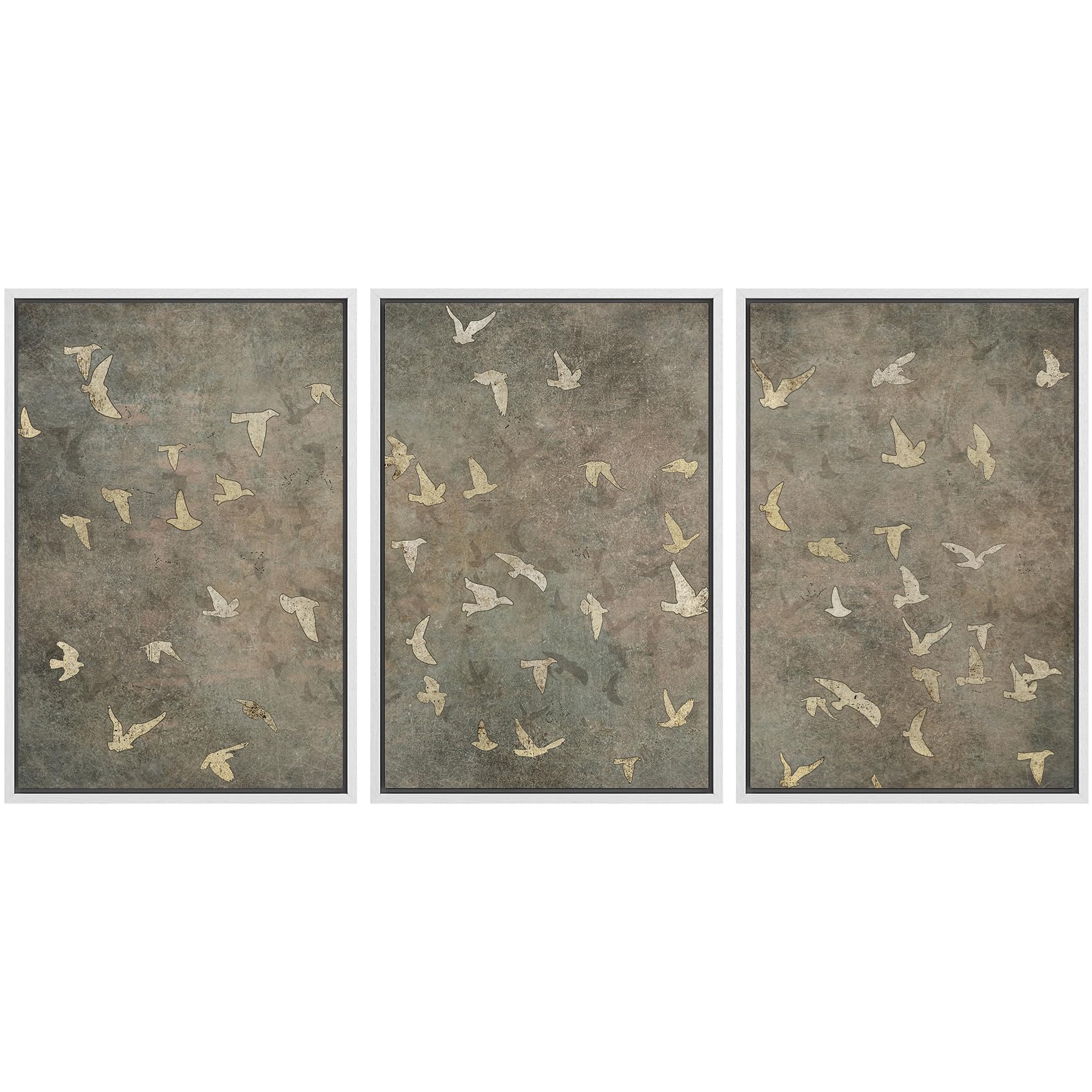SIGNWIN Framed Canvas Print Wall Art Set Coastal Serenity Abstract Seaside Illustrations Modern Art Decorative Rustic Calm/Zen for Living Room, Bedroom, Office - 24"x36"x3 Natural — view 138