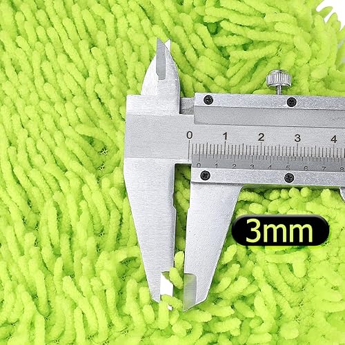 Miniatura 3 de SLIIMU Paquete de 2 repuestos de repuesto de cabezal de fregona de polvo de microfibra de felpilla para trapeador de pared de 66 pulgadas con mango