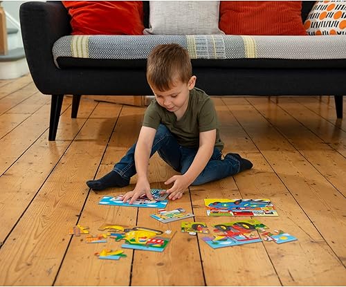 Miniatura 3 de Galt Juguetes, 4 rompecabezas en una caja - Vehículos, para edades 36