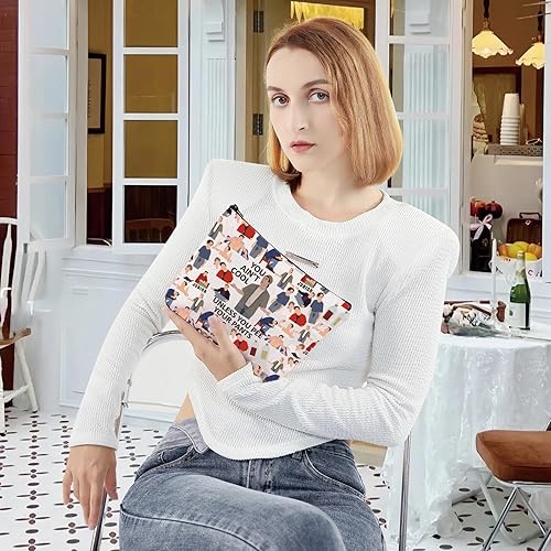 Miniatura 6 de LEVLO Divertida bolsa de maquillaje para cosméticos Madison Adam Sandler con cita de regalo You Aint Cool a menos que orines tus pantalones bolsa de