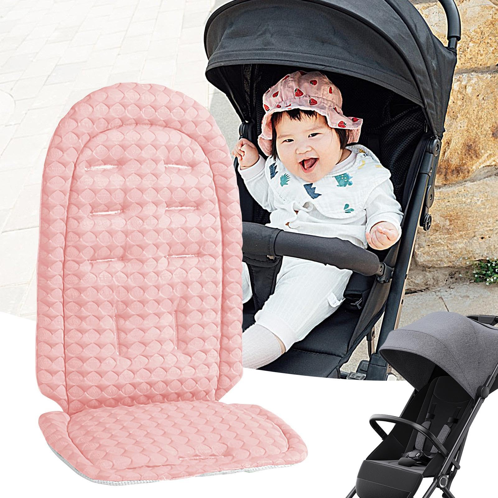 Cojín Para Cochecito,Acolchado Reversible para Silla de Paseo | Apoyo para Cabeza y Cuerpo del Bebé Transpirable para Verano Paseo Playa Exteriores Viajes Camping Avión