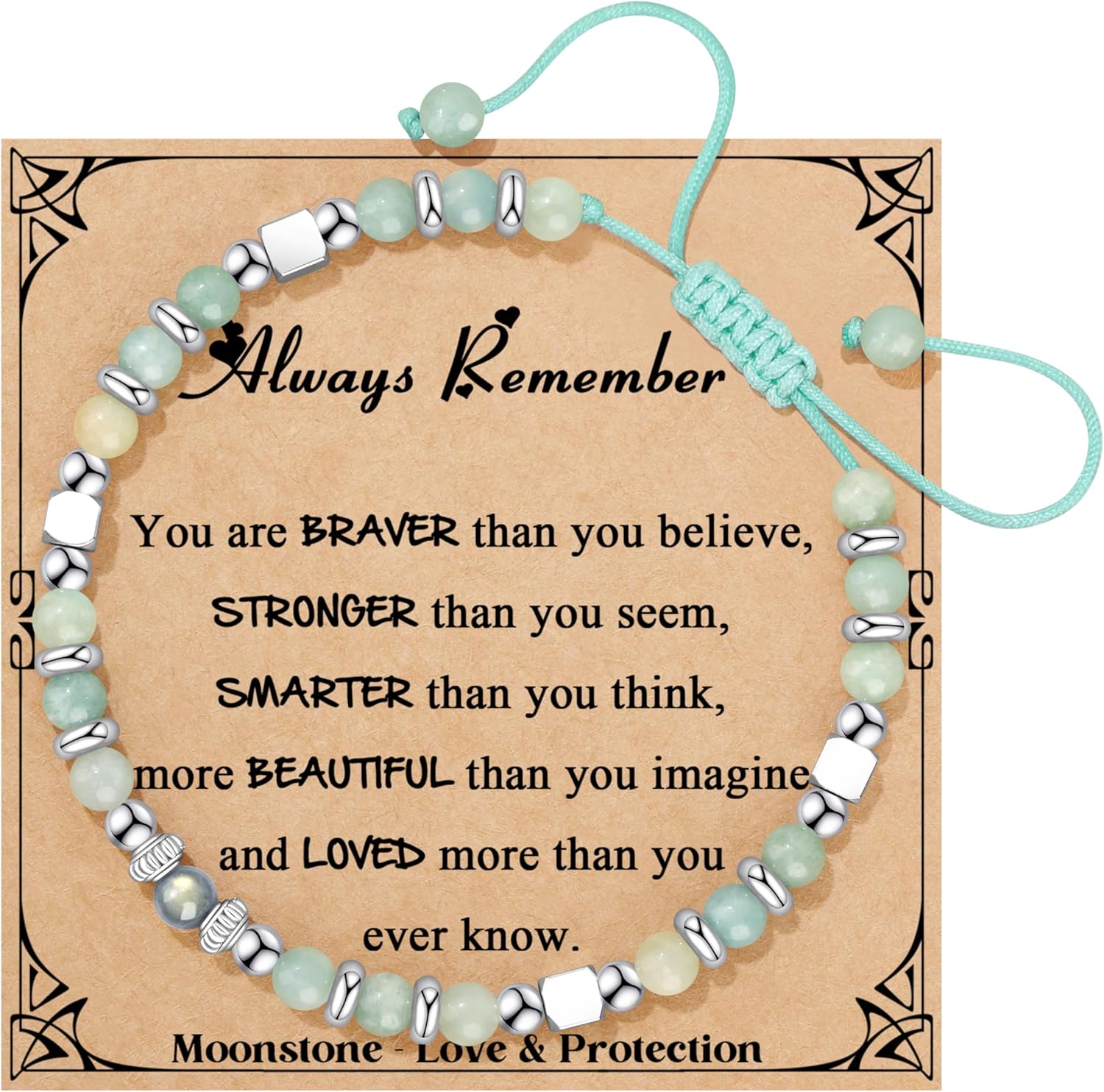 Gifts for Teen Trendy Stuff Natural Stone Bracelets Teen Birthday Gifts Cute Teenager Jewelry for Back to Scool East Christmas Gifts