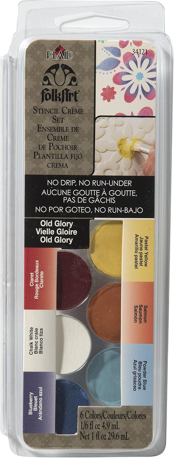 FolkArt Stencil Creme Set, 34121 Old Glory Everything Else