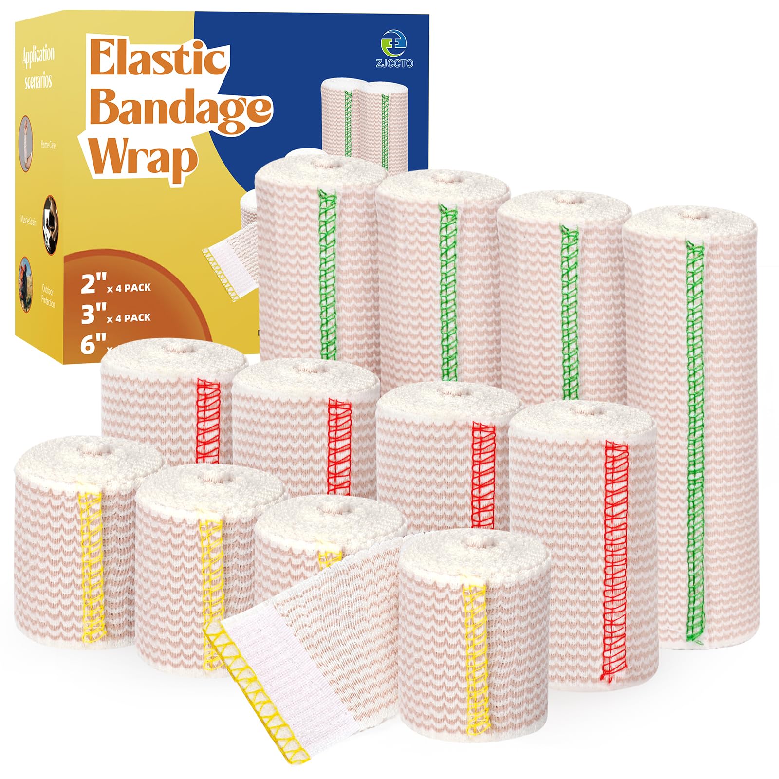 6" Elastic Bandage Wrap Compression Bandage for Waist Leg, 2 Pack — Amazon image 15