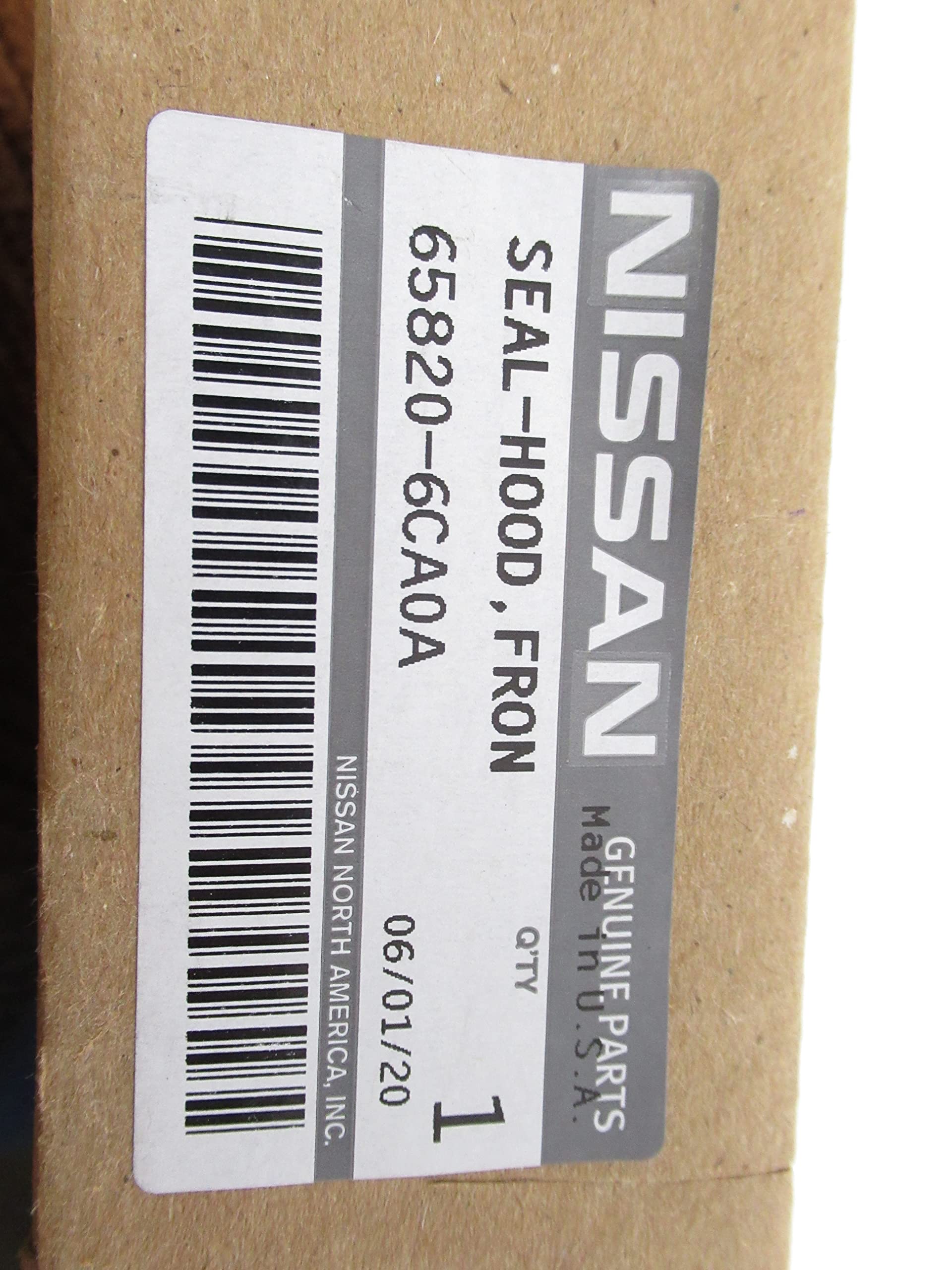 Sello O Moldura Del Borde Del Capó Delantero Derecho ORIGINAL NISSAN Para Altima 2013-2016 - Pieza OE 65820-3TA0C