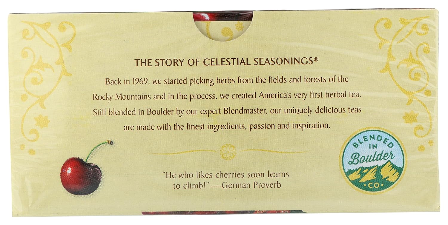 Celestial Seasonings Black Cherry Berry Herbal Tea, 20 Count - Image 8