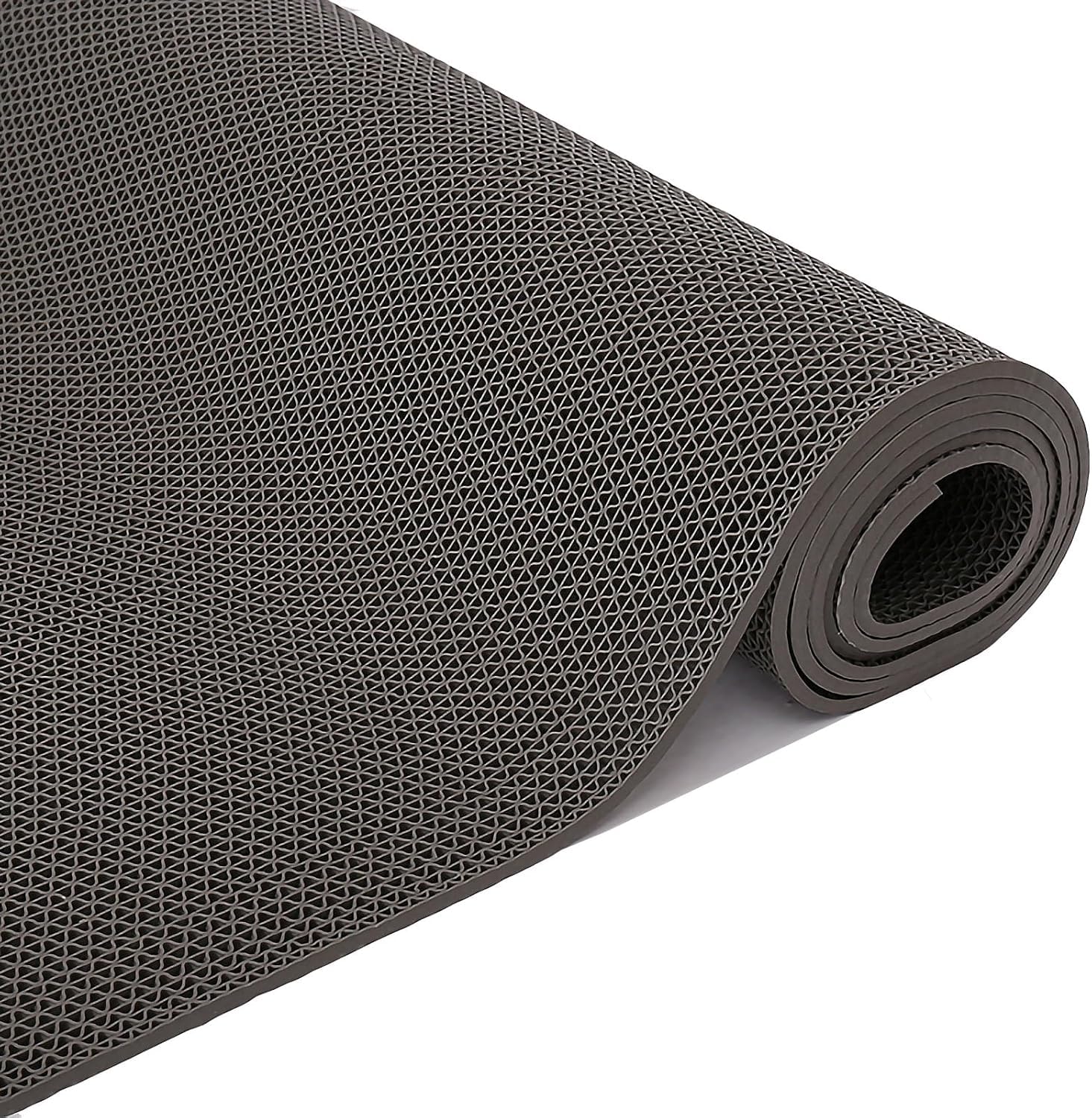 BHGFYXBS Drainage Floor Mat, 5.5Mm Thick Non-Slip Commercial Floor Mat, Pvc Drainage Mat For Bathroom Kitchen, Can Be Cut,Gray-120cm x 100cm