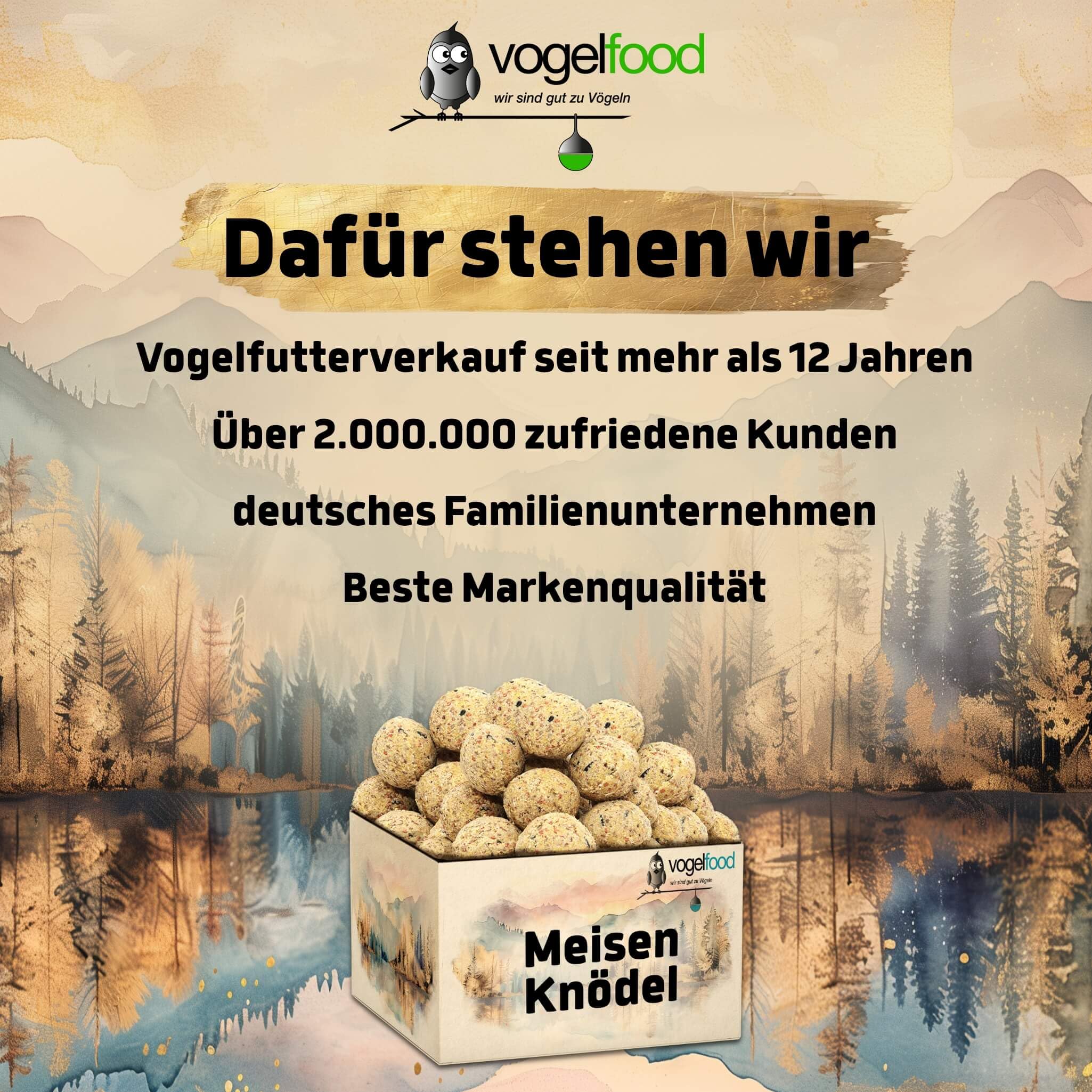 200 Stück ohne Netz Meisenknödel Marke "Vogelfood" Vogelfutter Wildvogelfutter Ganzjahresfutter Fettfutter