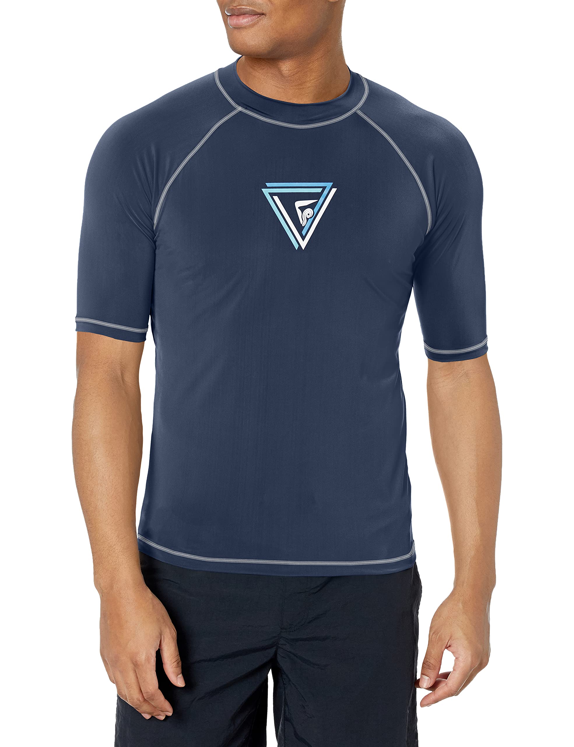 kanu surf Men's Fiji UPF 50+ Short Sleeve Sun Protective Rashguard Swim Shirt-picture-42