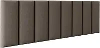 Cabeceiras Estofada Modular Cama Casal Queen Painel 1,60mX45cm Módulos Adesivos (Marrom)