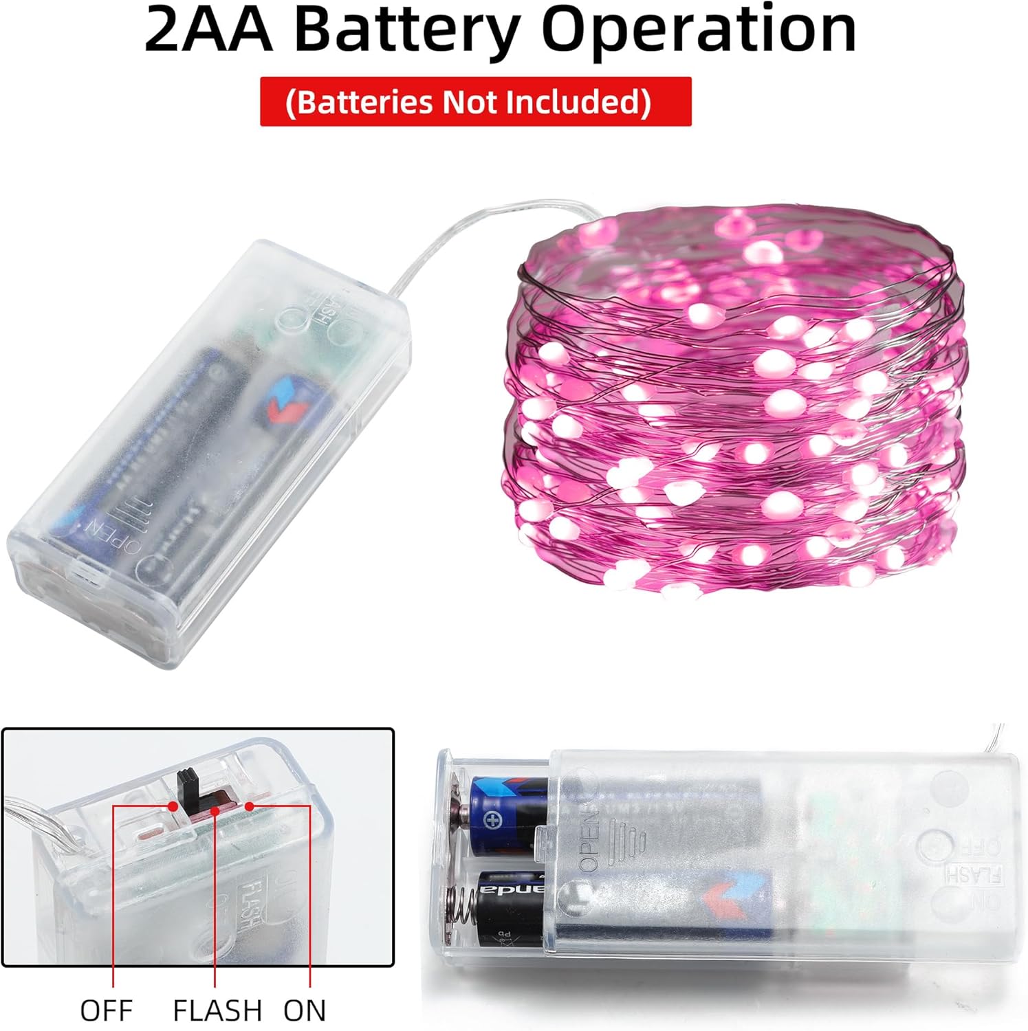 Paquete De 10 Luces De Hadas Que Funcionan Con Pilas, 20 | Envío Gratis