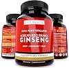 Zanapure Panax Ginseng - Organic Korean Ginseng Extract Capsule - 1500mg - High Ginsenosides for Energy, Focus & Performance - 120 Vegan Capsules Made in USA