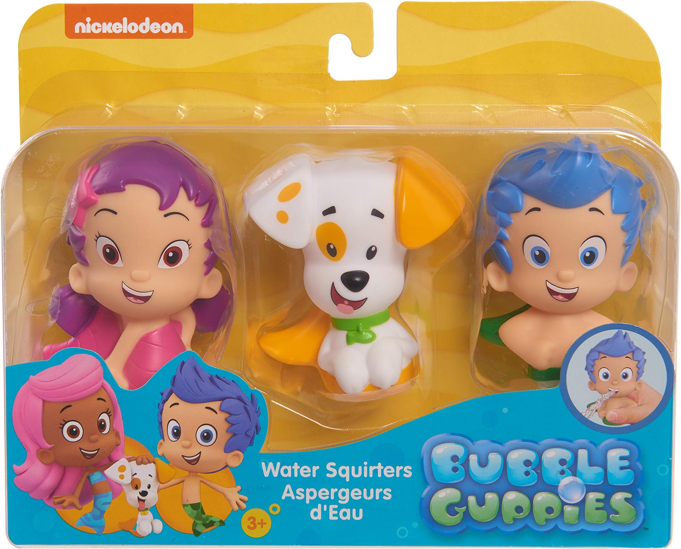 Bubble Guppies Bath Toy Set, Inludes Oona, Gil, and Bubble Puppy Water Toys, Kids Toys for Ages 3 Up by Just Play