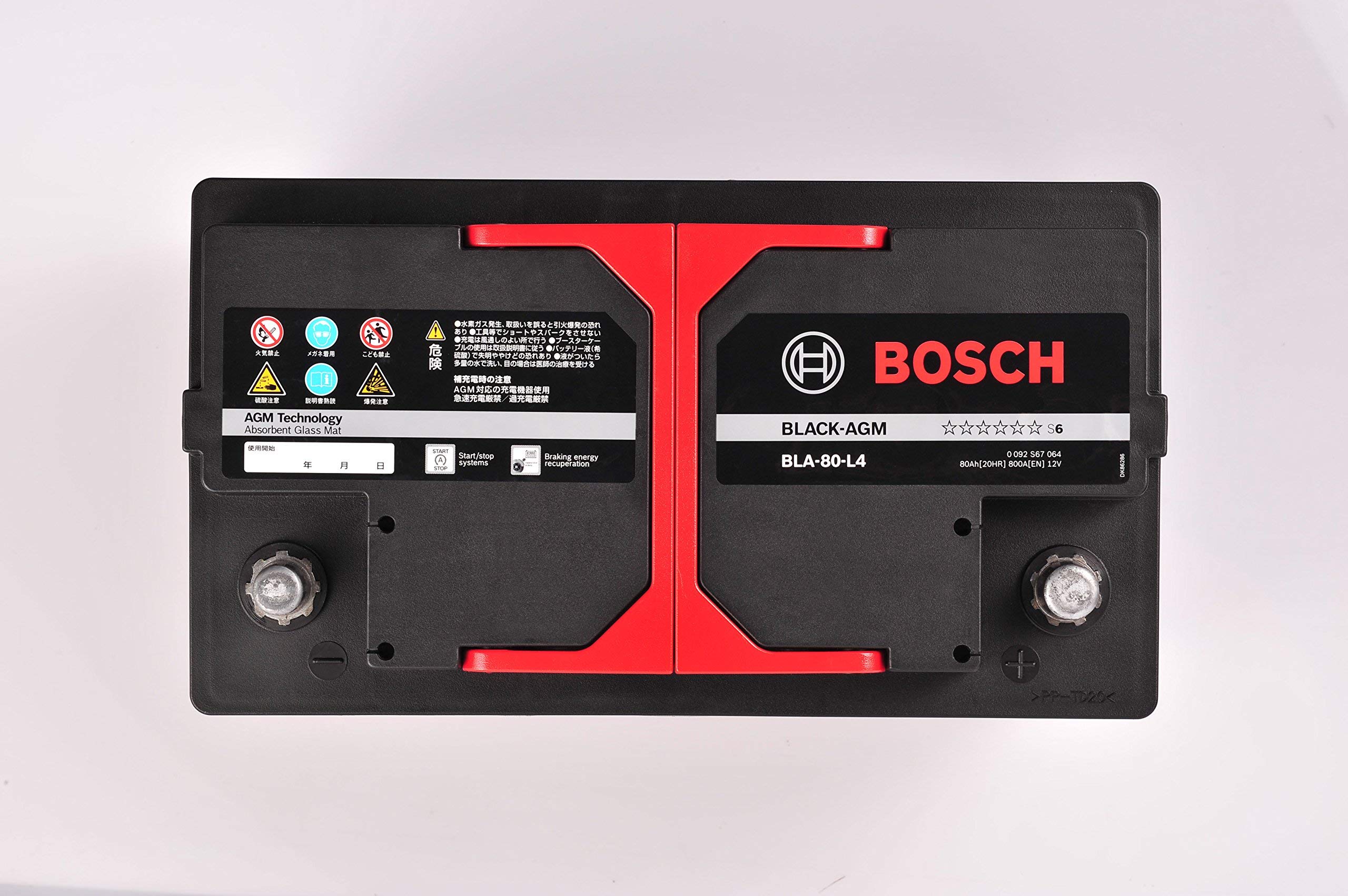 BOSCH AGMバッテリー BLA-80-L4 BOSCH（DIY、工具） BOSCH BLACK-AGM バッテリー BLA-80-L4