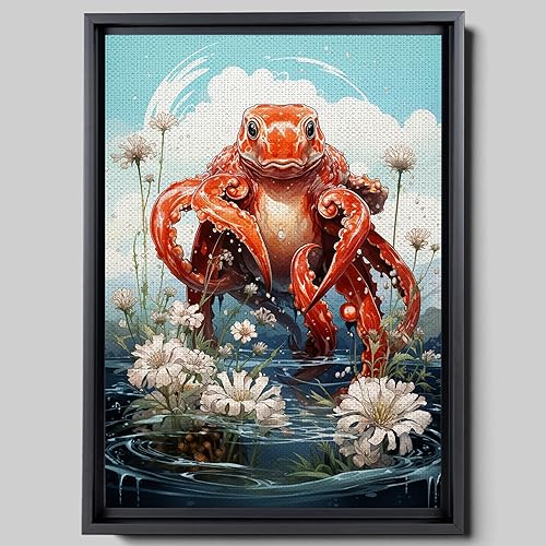 Funny Sea Critters Bathroom Decor Rules, Novelty ocean Shark Bathroom Art Prints, Sea Wall Art for Nursery, Boys, Son, Nephew, Kids Bathroom Decor,