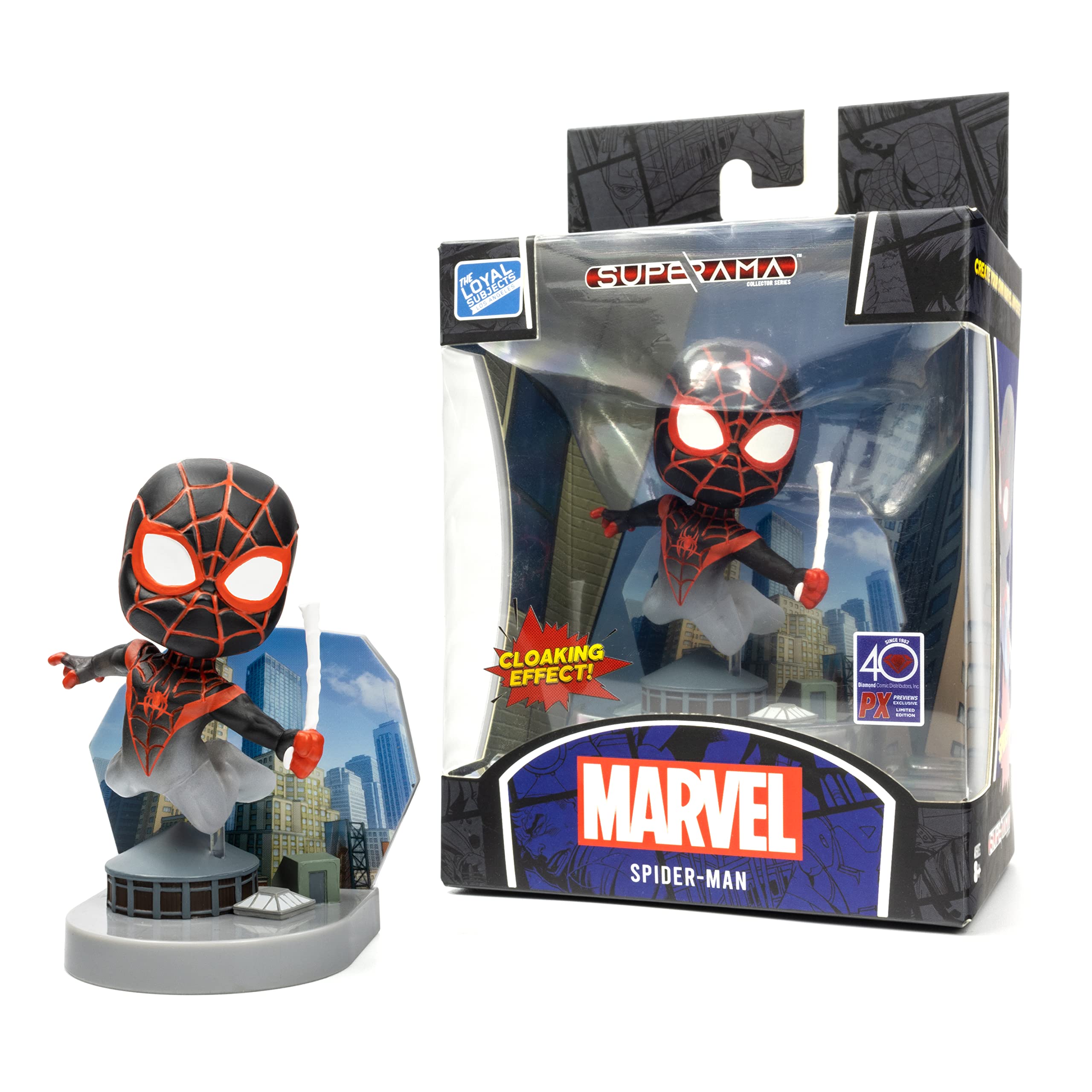 Amazon.com: Spider-Man: Miles Morales Cloaking PX Marvel Superama