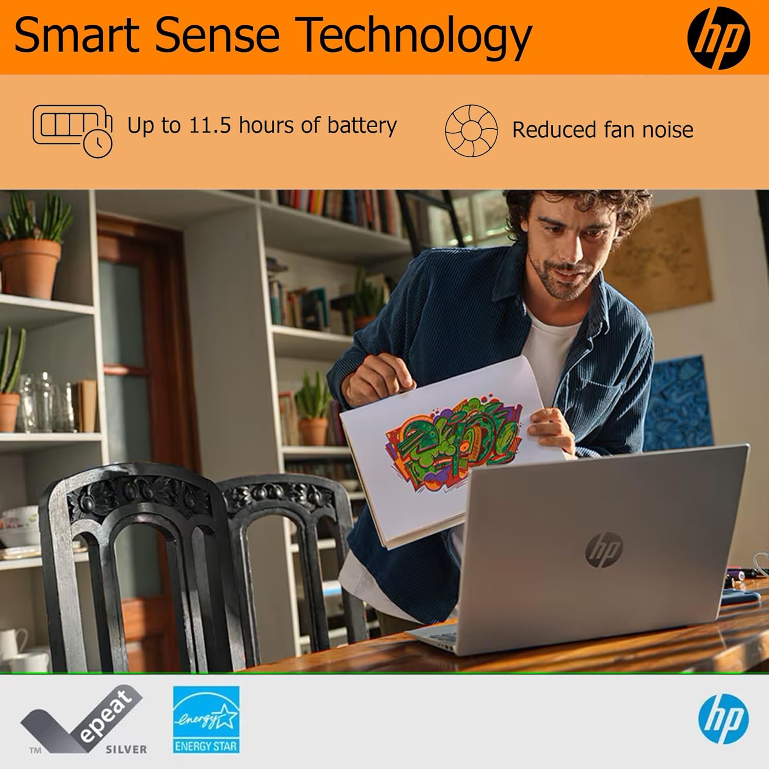 HP Ultralight 14 inch Laptop with Intel 4-Core Processor • with Microsoft 365 and Wireless Earbuds • 8GB RAM • 64GB SSD • HD Display • White • Windows 11