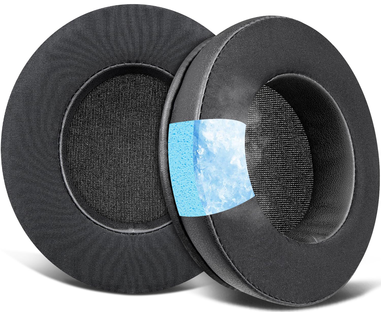 SOULWIT Cooling Gel Replacement Earpads for Microsoft Xbox One Stereo Headset (Do Not Fit Xbox One Chat), Ear Pads Cushions with Ice Silk Fabric, Noise Isolation Foam - Black-image-41