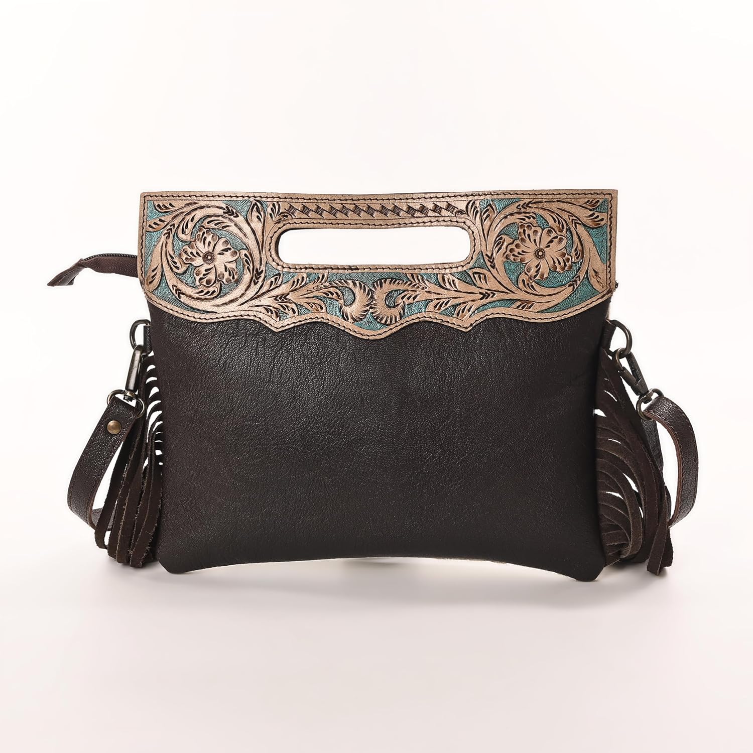 Merbaa Women Natural Cowhide Leather Crossbody Sling Bag With Adjustable Detachable Strap | Shoulder Bag | Handbag