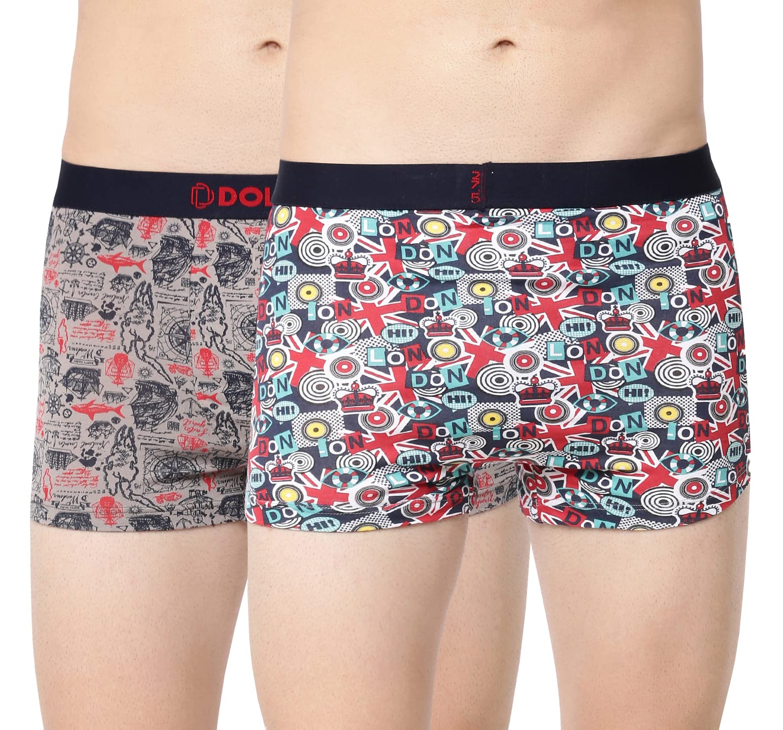 dollar bigboss Men's Assorted Pack of 2 Printed Trunk-picture-17