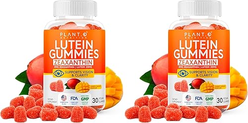 Miniatura 10 de Gomitas de luteína y zeaxantina – Deliciosas vitaminas veganas para la salud ocular clínicamente estudiadas de 20 mg de luteína y zeaxantina para
