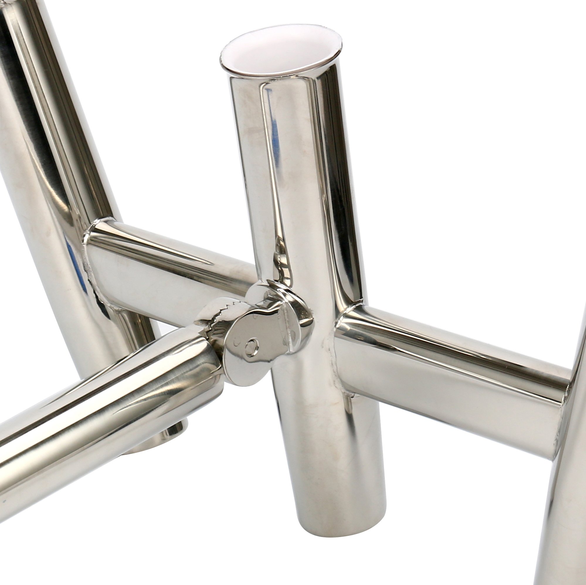 Amarine Made Silver Highly Polished Stainless Steel Trident Outrigger