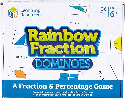 Resources Dominos de Fractions Arc-en-Ciel Learning