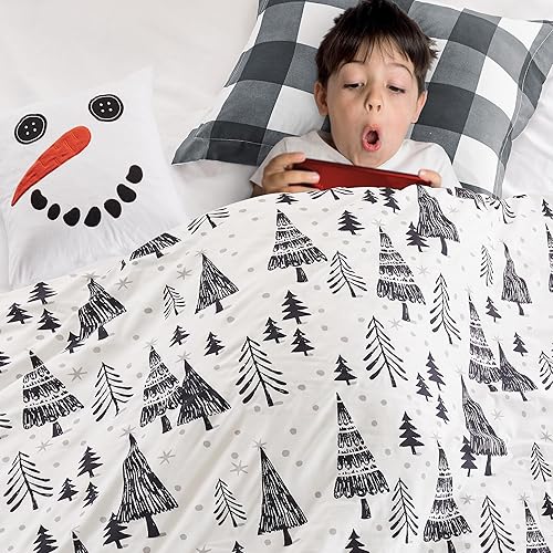 Miniatura 3 de Levtex Home Colección Merry & Bright - Juego de edredón de estrella del norte, edredón King (106 x 94 pulgadas) + dos fundas de almohada King (36 x