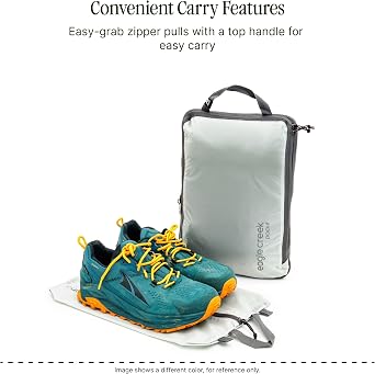 Eagle Creek Pack-It Reveal Shoe Sack - Breathable Shoe Storage Sack for Optimizing Luggage Space - Quick-Drying Material - Lightweight - Translucent Fabric - Washable - Ventilate