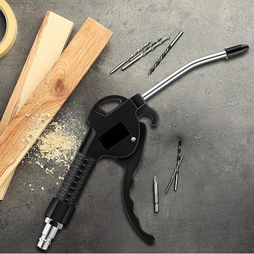Miniatura 7 de Kit de pistola de soplado de aire de 3 piezas con pistola de 19, 11 y 4 pulgadas, herramientas de pistola de soplado de aire comprimido, pistola de