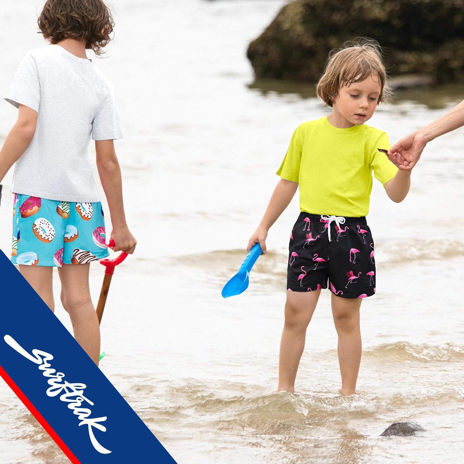 Swim Trunks Boys Bathing Suit with Compression Liner Swim Shorts Youth&Teen Anti-Chafe Stretch Quick Dry Size 5t-16Y - Image 6