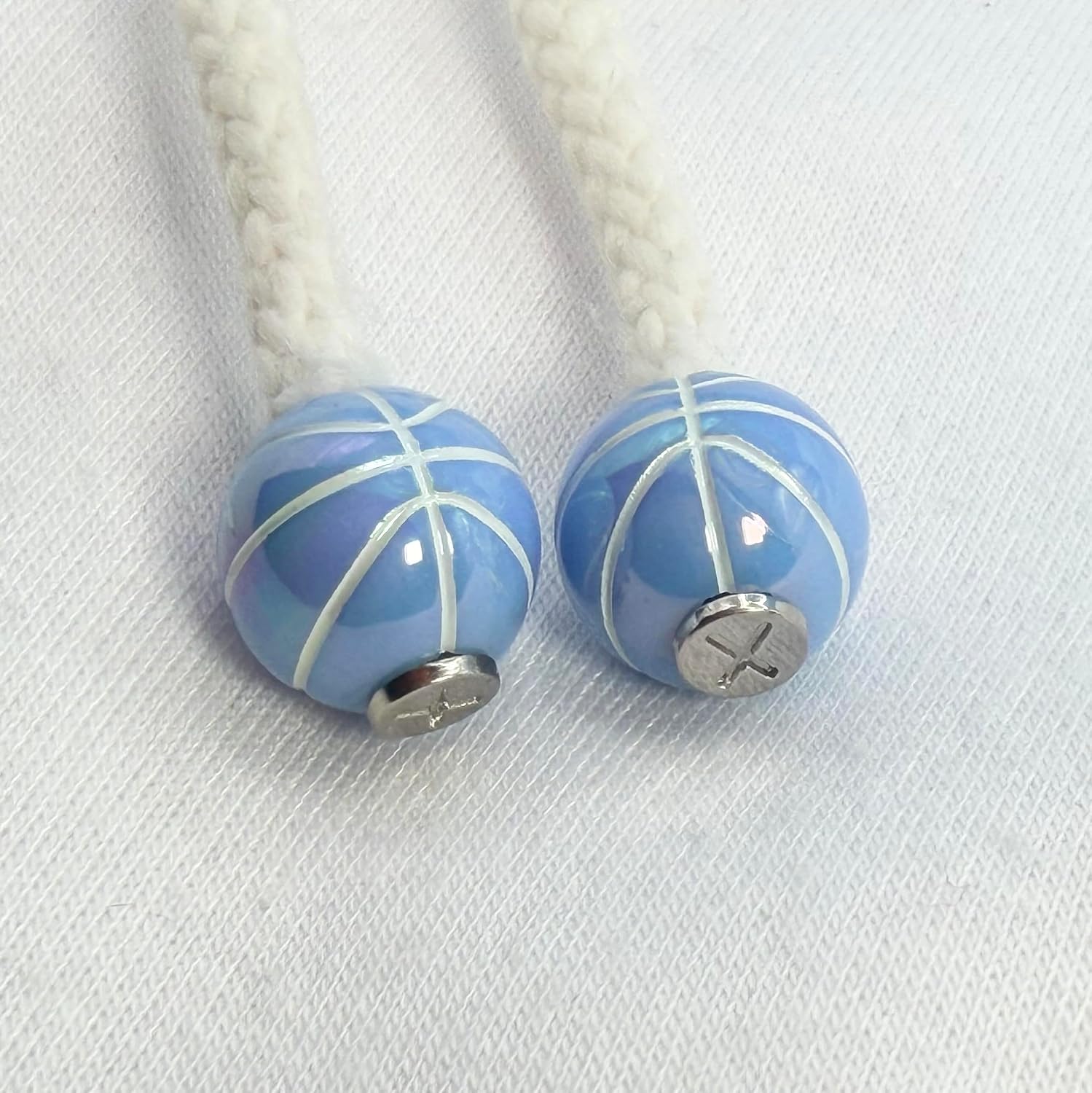Basketball Series – Resin Personalisation Beads for Hoodie Drawstrings – Basketball Design – Fun Unisex Accessory for Hoodies, Streetwear and Sports Fans image 2