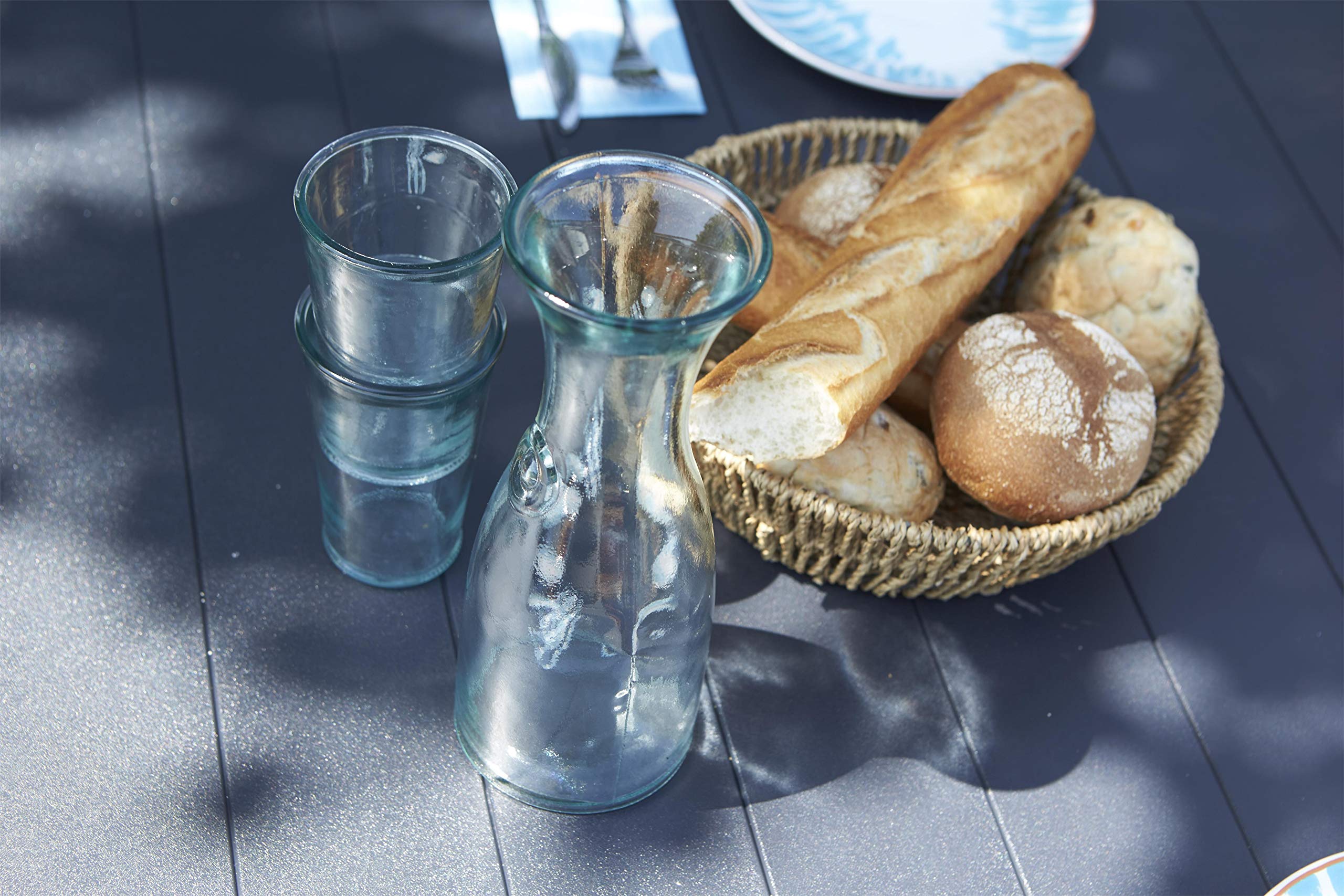 Keter Allibert Lima 160 Outdoor Garden Furniture Dining Table, Graphite