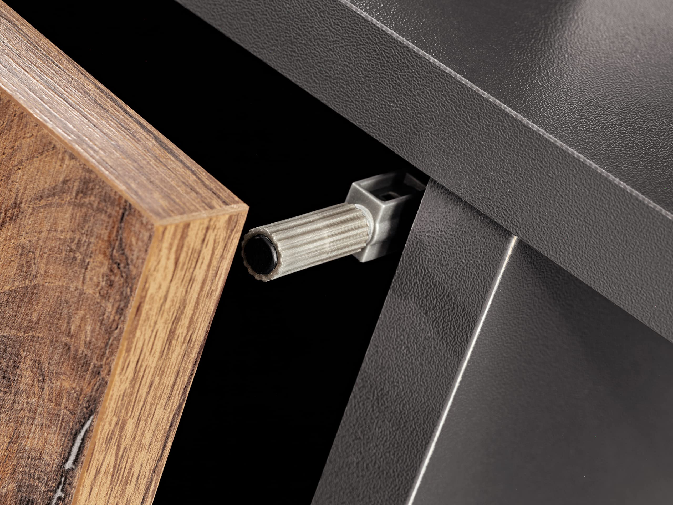 Komodee Commode Orvieto 3D A1 Chene/Anthracite 100x113,5x40 cm
