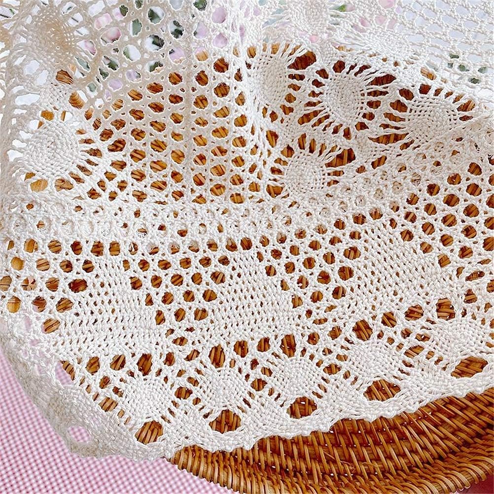 Short Curtains, Blackout Curtains, Curtain Romantic Bistro Curtain, Hollow Knitted Lace Short Curtains Window Pediments Art for Home Apartment Kitchen Dorm,Beige,200x60cm Home Kitchen Decor Short Cur