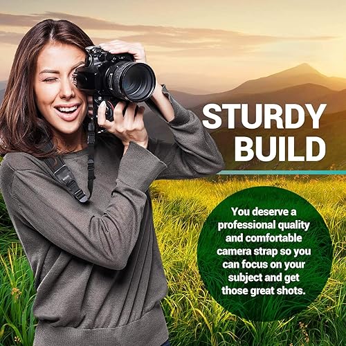 Miniatura 9 de Movo Photo hsg-8dualstrap-dlx Correa de muñeca y empuñadura acolchada para cámaras réflex digitales para manos grandesEvita droppage y estabiliza