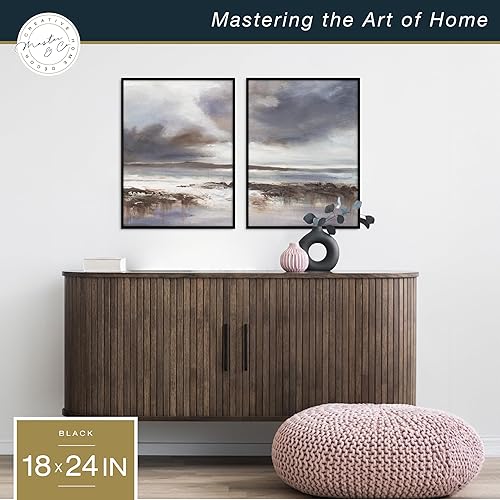 Vista 76 de MCS Master & Co. Foundry Gallery - Marco metálico de pared color negro, 16 x 24 pulgadas sin paspartú