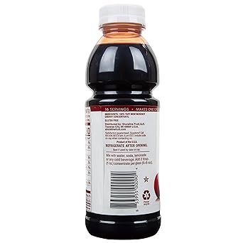 Cherry Bay Orchards Tart Cherry Concentrate - All Natural Juice to Promote Healthy Sleep, 16oz Bottle - Gluten Free, Natural Antioxidants, No Added Sugar or Preservatives
