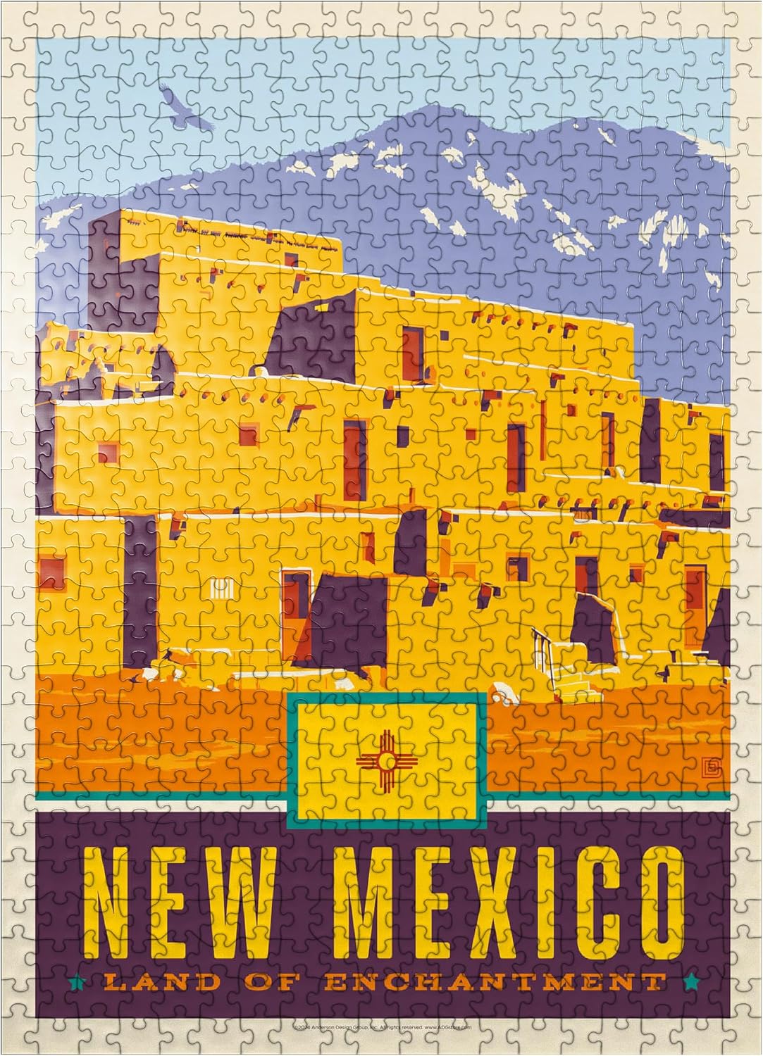 MyPuzzle New Mexico: Land of Enchantment - Premium 500 Piece Jigsaw Puzzle for Adults